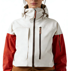 Veste de ski imperméable pour femme de qualité supérieure, coupe-vent, à capuche, respirante, pour activités de plein air, fournisseur d'usine OEM ODM - Product Image 2