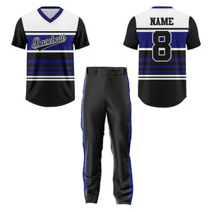 Ropa Deportiva Cómoda, Nuevo Uniforme de Béisbol con Cuello Redondo, Uniforme de Béisbol con Cuello Redondo OEM ODM, Jersey de Softbol para Equipos - Product Image 3
