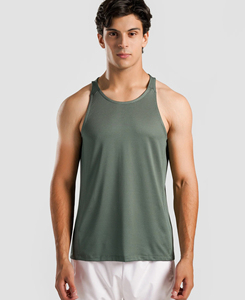 2026 Men's New Arrival Custom Casual Solid Tank <b>Tops</b> High Quality Durable Quick Dry 100% Polyester Fitness Wear Breathable - Product Image 1