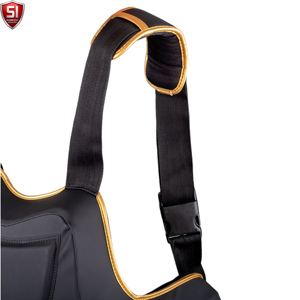 Boxtraining Brustschutz Verstellbare Kampfsport-Schutzweste Ledergefüttert Umweltfreundlich Atmungsaktiv für Taekwondo Karate Übungen - Product Image 5