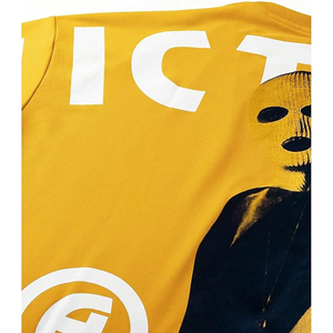เสื้อยืดโอเวอร์ไซส์ลายกราฟิก Victory สำหรับผู้ชาย สไตล์สตรีทแวร์ แขนสั้น คอกลม ผ้าคอตตอนเจอร์ซีย์ พิมพ์ลายรูปภาพ โลโก้ด้านหลัง - Product Image 3
