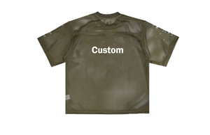เสื้อเจอร์ซีย์ฟุตบอลตาข่ายสีดำทรงโอเวอร์ไซส์สำหรับผู้ชาย พิมพ์โลโก้ได้ตามต้องการ ไหล่ตก ระบายอากาศได้ดี สไตล์สตรีทแวร์ เสื้อยืดตาข่ายเปล่า - Product Image 3