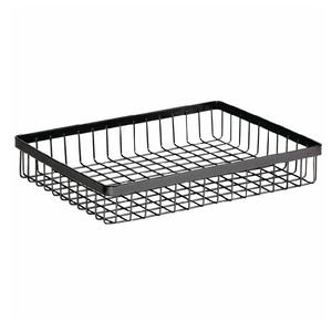 Cesta de Almacenamiento de Alambre Metálico Creativa, Apilable, Rectangular, Negra, para Organización del Hogar, Cocina y Despensa, Venta al Por Mayor - Product Image 3