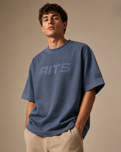 RITS Men's Olive <b>Green</b> Short Sleeve T-Shirt O-Neck Casual Jersey Cotton Solid Color Back Neck Logo wholesale rate custom - Product Image 6