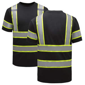 T-shirts de travail haute visibilité pour hommes, uniformes de chantier, t-shirts à manches longues haute visibilité, réfléchissants pour la route - Product Image 6