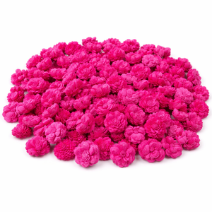 Lotus en tissu artisanal rose vif, moderne et écologique, pour décoration de mariage, fournitures florales et artisanat - Product Image 1