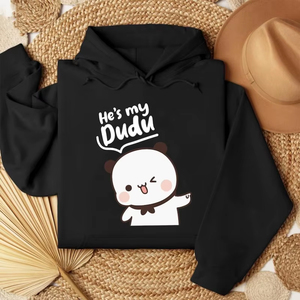 Women <b>Hoodies</b> Professional New Quality Bubu Dudu Bear Couple <b>Hoodies</b> Matching <b>His</b> & <b>Hers</b> Outfit Pullover Crew Neck Long Sleeve - Product Image 2