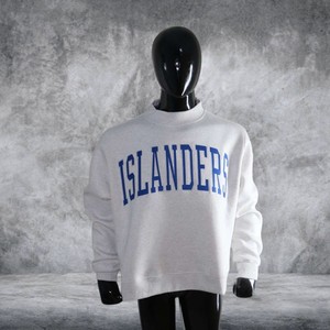 ISLANDERS ASH GREY Vintage High Street Pullover 100% Coton Broderie Appliquée Col Large Sweat à Capuche Homme Hiver Respirant Séchage Rapide - Product Image 2
