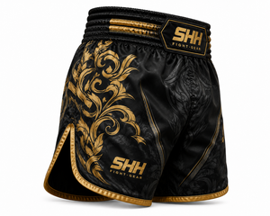 SHH Industries Custom Logo Muay Thai Shorts <b>Men</b> Luxury Satin Boxing Fight <b>Trunks</b> Kickboxing Martial Arts Training Wear Wholesale - Product Image 3