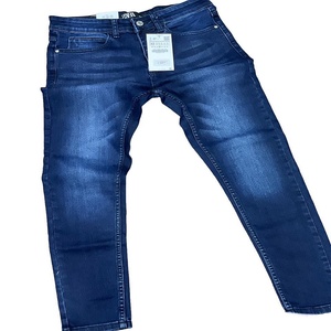 Men's Summer Slim Fit Casual Denim Pants Lightweight Breathable Stonewashed Skinny Biker <b>Jeans</b> <b>Button</b> Destroyed Frayed Designed - Product Image 2