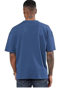 เสื้อยืดทรงบ็อกซ์ฟิตสำหรับผู้ชาย ผ้าฝ้ายโอเวอร์ไซส์ สวมใส่สบาย ระบายอากาศได้ดี เนื้อผ้านุ่ม เหมาะสำหรับใส่ทุกวัน ฤดูร้อน สไตล์สตรีทแวร์ เสื้อผ้าผู้ชายสำหรับขาย - Product Image 2