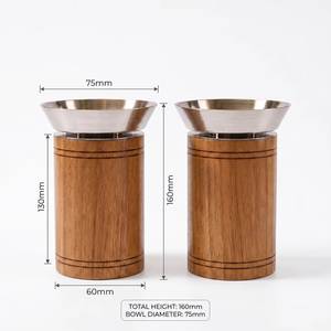 Quemador de Incienso de Madera con Recipiente de Acero Inoxidable de 160 mm de Altura para Aromaterapia, Uso en Todas las Estaciones - Product Image 2