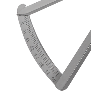 Calibre dentaire Castroviejo long de 6 pouces, incliné de 0 à 40 mm, instrument de mesure chirurgical gradué en acier inoxydable - Product Image 6