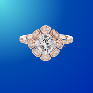 Joyas de belleza desnudas Anillo ajustable de 14K con diamante CZ para uso diario - Product Image 1