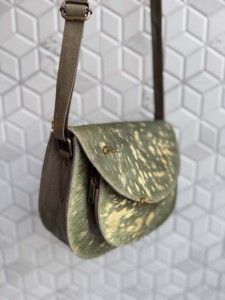 Bolso de Mano Ligero de Cuero Metálico de Alta Calidad para Mujer, Bolso Bandolera Estilo Bohemio, Cuero Auténtico, Hecho a Mano, para Uso Diario - Product Image 2