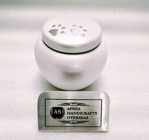 โกศบรรจุอัฐิสำหรับผู้ใหญ่ทรงกลม แบบอเมริกัน/ยุโรป ทำจากทองเหลือง/อะลูมิเนียม สำหรับเก็บรักษา - Product Image 2