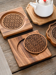 Posavasos de madera india de la mejor calidad, nuevo diseño elegante - ¡Gran venta! y personalizado con logo por Barkah Star - Product Image 2