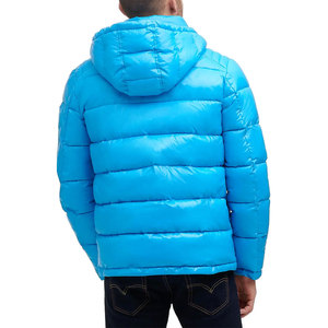 Men's Thick Quilted Shiny Puffer Jacket High Quality Solid Color Nylon Windproof Winter Casual <b>Padded</b> <b>Coat</b> - Product Image 6