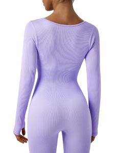 Chándal de mujer, conjunto de Yoga, monos de Yoga, monos de entrenamiento de una pieza, de manga larga peleles, ropa deportiva, conjunto de gimnasio, ropa de entrenamiento para mujer - Product Image 5