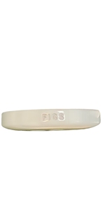 FIGS Round Shell <b>Button</b> 4-Holes Embossed Logo Classic Style - Product Image 3