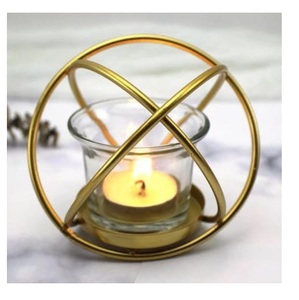 Centro de Mesa para Boda, Portavelas Votivo con Recubrimiento de Polvo Negro, Portavelas Decorativo para el Hogar, Portavelas para Velas de Té - Product Image 6