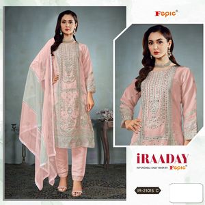 Elegante Organza bordada Shalwar Kameez Handwork Trending Eid Collection Dupatta a juego para fiestas indio pakistaní - Product Image 3