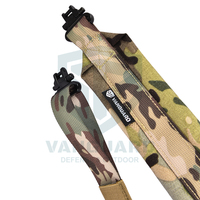 Tali Selempang Senjata Taktis Double Point Nylon LOGO Kustom, Lepas Cepat, Dapat Disesuaikan, Tali Pengaman, Tali Latihan Berburu