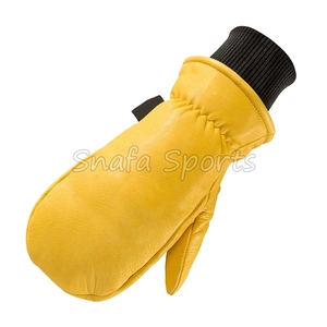 Gants de protection pour les mains en cuir personnalisés, pour adultes et jeunes, avec logo personnalisé - Product Image 4