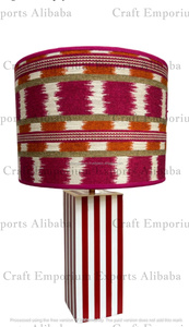 Classic handcrafted table lamps using bone and resin featuring chip-pasted lampshades and bone inlay techniques for an ornate - Product Image 4