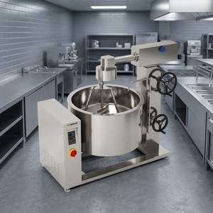 Chaudière à vapeur rotative à induction Amicook 380V/440V pour cuisson automatique de sauces, poisson, usage industriel, vente en gros - Product Image 1