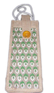 Porta Botellas de Yute Resistente y Sostenible para Viajes, Escuela, Oficina y Uso al Aire Libre - Product Image 4