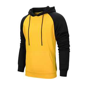 Vente en gros de sweats à capuche en coton noir pour hommes, à manches longues, avec logo personnalisé, impression en quantité, OEM personnalisé - Product Image 5