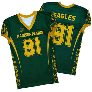 Maillot de football américain style universitaire pour adultes et jeunes, design classique, respirant, numéro personnalisé, nom, logo, OEM, marque privée, vente en gros - Product Image 4