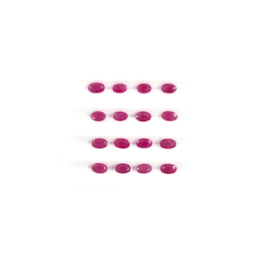 Rubis africains naturels non traités, ovales calibrés 3x5mm, pierres précieuses facettées naturelles, prêtes à l'emploi pour la création de bijoux - Product Image 4