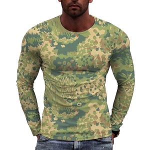 Chemises à manches longues respirantes et à séchage rapide personnalisées, col rond, protection solaire, col rond pour hommes avec technologie Cool max anti-UV 100% polyester - Product Image 3