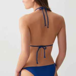 Maillot de bain deux pièces sexy dos nu pour femme en tissu recyclé, style designer métallisé, bikini sexy - Product Image 4