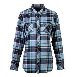 Camisa de Franela Casual de Primera Calidad para Mujer, 100% Algodón, Transpirable, Manga Larga, con Botones, Lisa, Teñida - Product Image 6