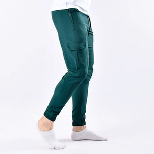 Pantalones Cargo de Lona para Hombre de Alta Calidad, Estilo Casual, con Botones, Cierre con Cordón, Bolsillos, Cintura Media, Antiarrugas, para Verano - Product Image 2
