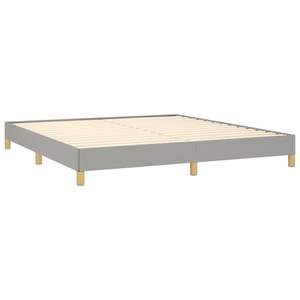 Base de Cama King Tapizada en Madera Contrachapada de Poliéster 100% Gris Claro - Categoría de Producto - Product Image 4