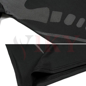 Wholesale Rate Customized Fitness Compression Clothing <b>Men</b> 2 Piece Compression Set Short Sleeve Top And Leggings Gym Outfit - Product Image 2