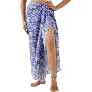 Women Resort Wear <b>Sheer</b> Chiffon Sarong Wrap <b>Bikini</b> Beach Cover Up - Product Image 1