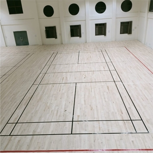 Wood Flooring Indoor <b>Badminton</b> Court Anti Slip Surface Sports Flooring System - Product Image 4