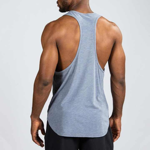 Camisetas sin mangas 100% algodón para gimnasio, fitness, transpirables, acanaladas, que absorben el sudor, para hombre, talla estadounidense y europea, fabricante, diseño nuevo personalizado - Product Image 5
