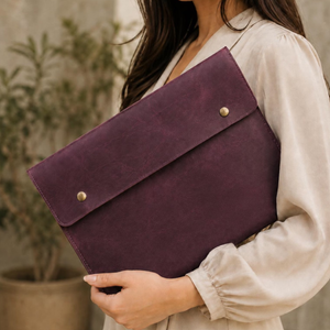 Personalized <b>Leather</b> Document Organizer - Vintage <b>A4</b> & Letter Size Holder <b>Folder</b> - Product Image 1