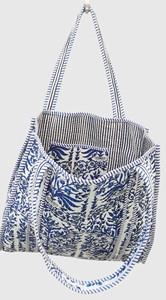 Sac fourre-tout en toile brodé de fleurs bohèmes, ouvert en dessus, pour femmes, sac de shopping, utilisable toute l'année - Product Image 3