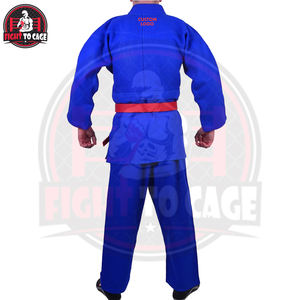 Traje de Judo Elástico con Acabado Liso, Transpirable, 100% Algodón, con Logotipo Frontal, Corte Automatizado, Uniforme de Entrenamiento - Product Image 2
