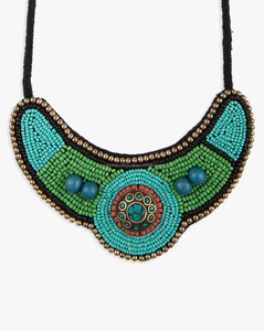 สร้อยคอปักลูกปัดสไตล์โรแมนติกคลาสสิกลวดลายสันติภาพสำหรับงานแต่งงาน - Product Image 1