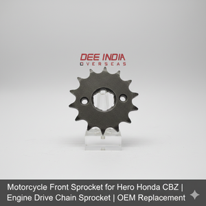 สเตอร์หน้ารถมอเตอร์ไซค์สำหรับฮีโร่ ฮอนด้า ซีบีแซด |   โซ่ขับเคลื่อนเครื่องยนต์พร้อมสเตอร์ |   อะไหล่ทดแทนของแท้จากโรงงาน (OEM) - Product Image 2