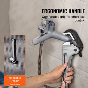 Chiave a Tubo Dritta in Alluminio da 18 Pollici con Regolazione Automatica della Fissaggio, Design Ergonomico Facile da Trasportare, Testa Flessibile per Idraulica - Product Image 5