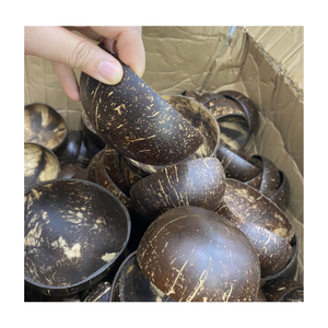 Ensemble de bols en noix de coco fabriqués à la main Ustensiles de cuisine en coquille naturelle écologique pour salades smoothies et mode de vie durable par 99 Gold Data - Product Image 2